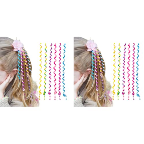 PALAY® 12PCS Spiral Hair Braids Makers 10in Braided Band Clip Elastic Braiding Tool Rope Beads Charms Easy Twister Cute Styling Accessories for Girls Kids Party Festival PALAY® 12PCS Spiral Hair Braids Makers 10in Braided Band Clip Elastic Braiding Tool Rope Beads Charms Easy Twister Cute Styling Accessories for Girls Kids Party Festival
